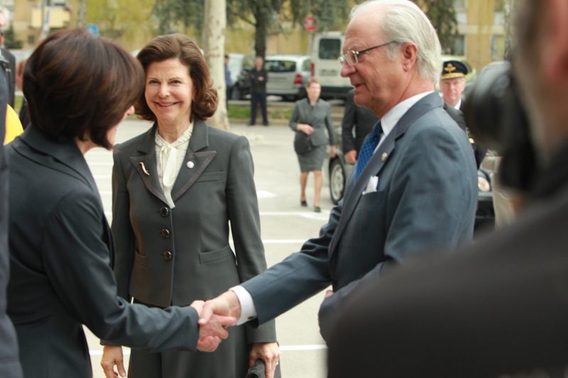 G. Kovačević, kraljica Silvia i kralj Carl XVI Gustaf / G. Kovacevic, Queen Silvia and King Carl XVI Gustaf