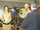 [Uz hrvatske novinare, "Juniperov dan u Hrvatskoj" posjetila je i ekipa televizijske kuće NTV Hayat iz susjedne Bosne i Hercegovine.]