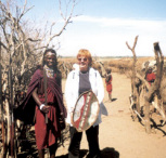 [Susret za pamenje: Sandra ivkovi u drutvu poglavice plemena Masai.]